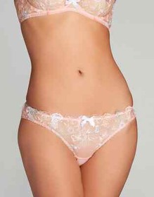 Agent Provocateur Zuri Baby Pink Tulle Brief Medium AP 3 10-12 BNWT