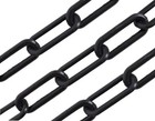 LifeGear 6mm Black Plastic Decorative Garden Safety Warning Barrier Link Chain