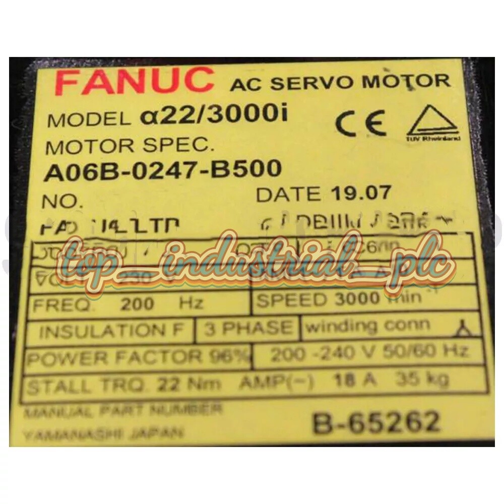 New In Box FANUC A06B-0247-B500 Servo Motor A06B-0247-B500