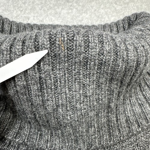 Lacoste Cowl Neck Tunic Sweater Gray Wool Cashmere Blend Soft Cozy Pullover - Picture 12 of 16