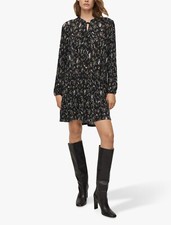 New With Tags MANGO Black Floral Dress. Size S 