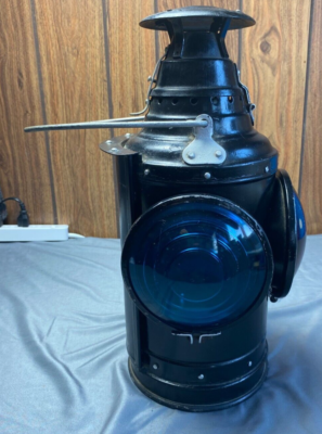 Dressel Arlington Lantern Red & Blue Lenses NJ USA Railroad