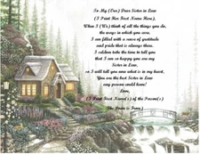 Personalized Poem Gift for that Special Sister in Law (See all styles)