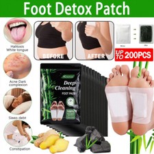 10-200xFoot Detox Patches Pads Toxins Deep Cleansing Herbal Organic Slimming Pad