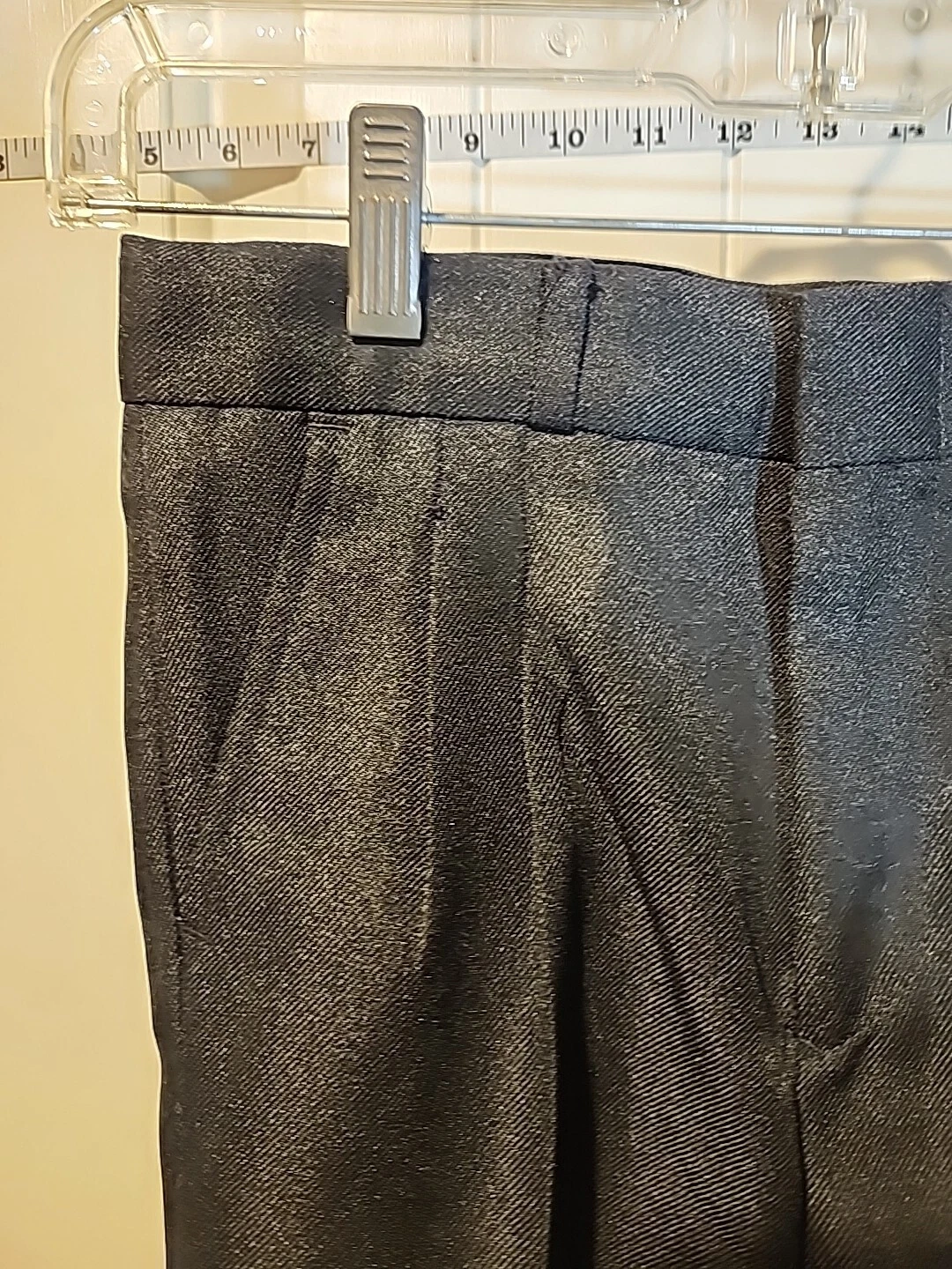 Pantaloni vintage Valentino da donna taglia 10 grigio antracite gamba affusolata