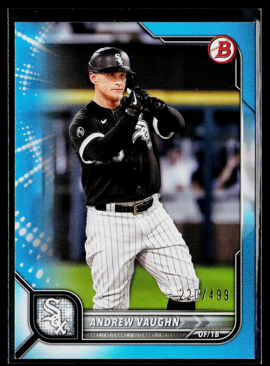 Andrew Vaughn 2022 Bowman Sky Blue #22 SN Chicago White Sox