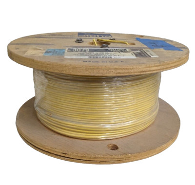 NOS Alpha wire company 3079 yellow wire 1000 ft
