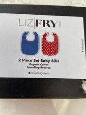 Liz Fry 2-teiliges Set Baby Lätzchen UVP 25,00 £