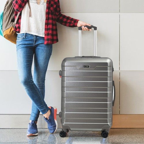 Hard Shell Cabin Lightweight 20'' Suitcase Luggage Trolley 4 Wheels TSA Lock - Picture 15 of 102