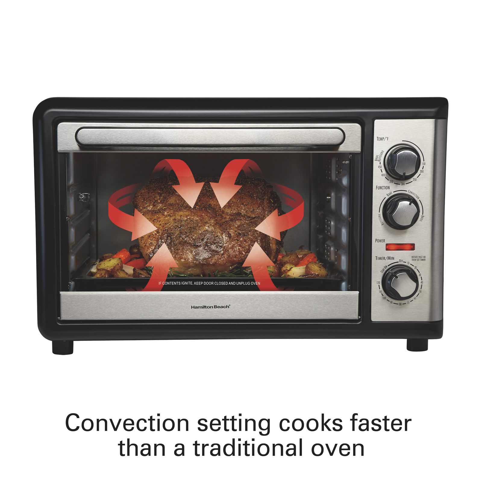 hamilton beach xl convection oven with rotisserie