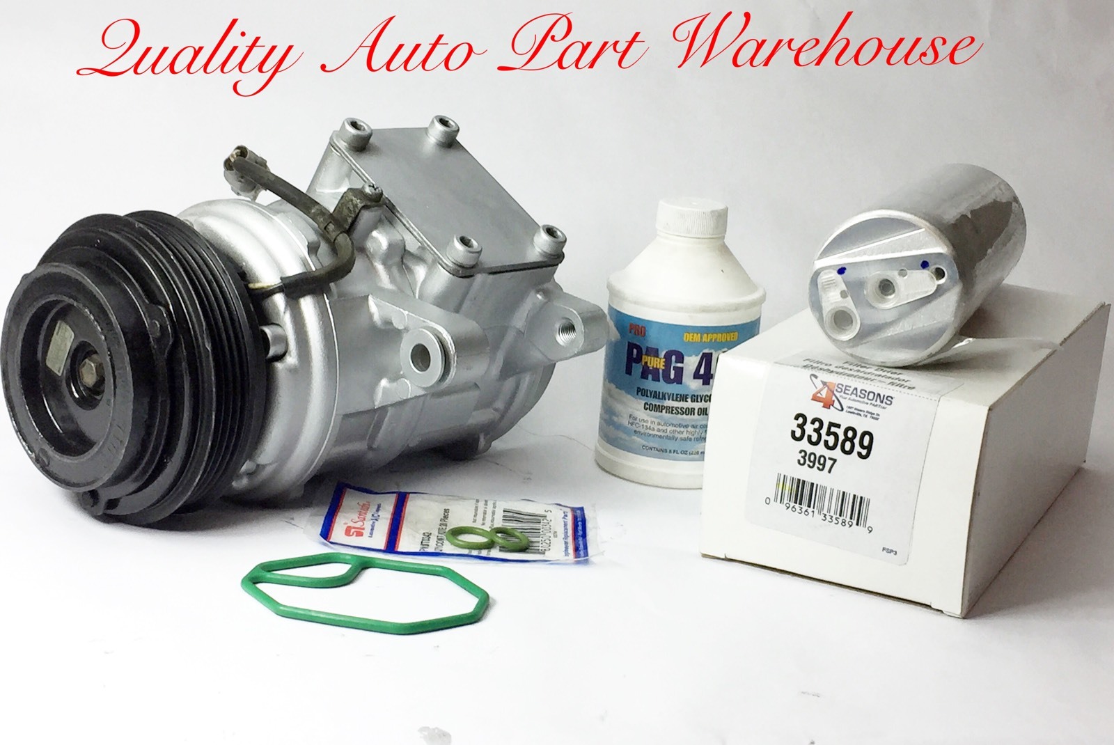 1994-1995 Toyota Previa 2.4L OEM Reman. AC compressor kit W/ 1 year ...