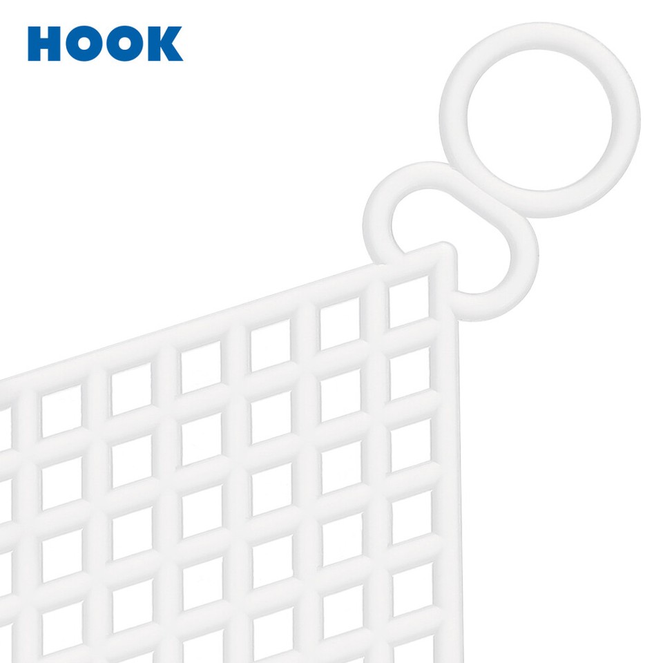 10 Pcs White Plastic Grid Sheet Mesh Canvas Drop Cloth DIY Crochet Bag