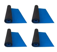 (4 Pack) 20'x27" Blue Neoprene Floor Runner w/ Non Skid Bottom