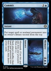 Commit // Memory #147 The Lost Caverns of Ixalan Commander Rare MTG