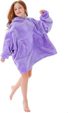 Christmas Gift for Girls Kids, Wearable Blanket Hoodie for Kids Super Soft Warm