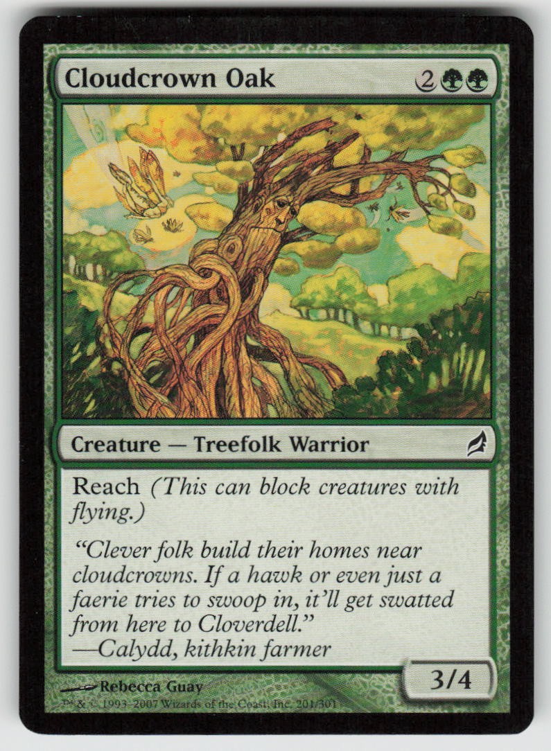 Cloudcrown Oak Common Lorwyn 201 MTG Moderately Played 2007