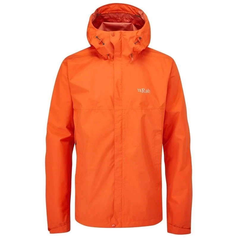 Rab Mens Downpour Eco Waterproof Jacket Hooded Lightweigh Firecracker Small BNWT
Opens in a new wind