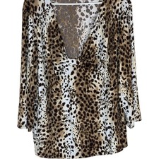 Top Donna Con Volant In Cotone - Rosa - Ex George - Taglie Forti (8-24) - Nuovo Con Etichette