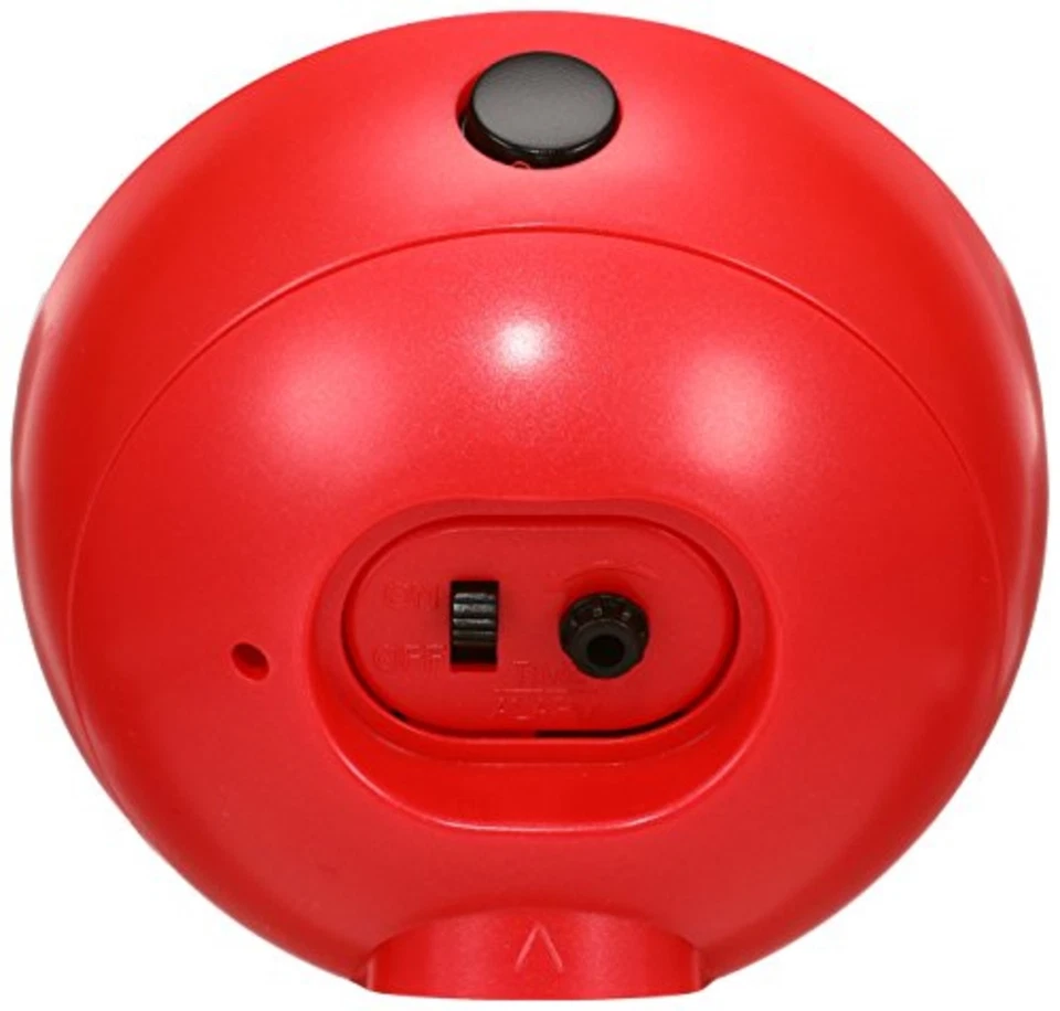 Seiko clock alarm clock Pokemon backlight analog red metallic CQ420R F/S wTrack# - Image 2 of 4