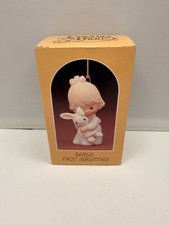 Precious Moments Baby's First Christmas Ornament girl new X