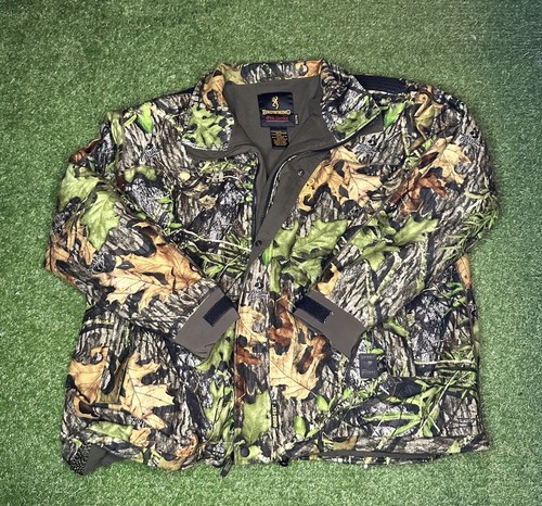Browning Pro Series Camo Jacket 2XL Mossy Oak Hydro Fleece Gore-Tex Hunting