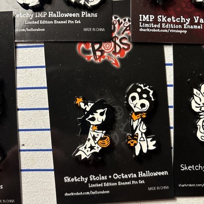 Helluva Boss - IMP Sketchy Enamel Pins Set Of 23, Loona, Millie
