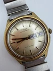 C1863 mens 1979 Timex Viscount Automatic 37869 10979 Vintage Watch Works Rare!