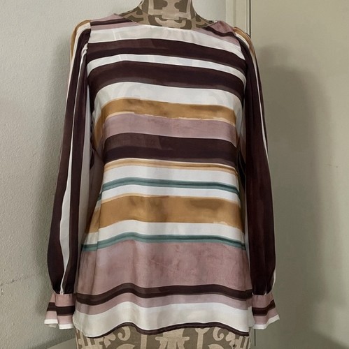 Zara CAMICIA A RIGHE CON MANICHE INTERE TAGLIA S - Foto 5 di 9