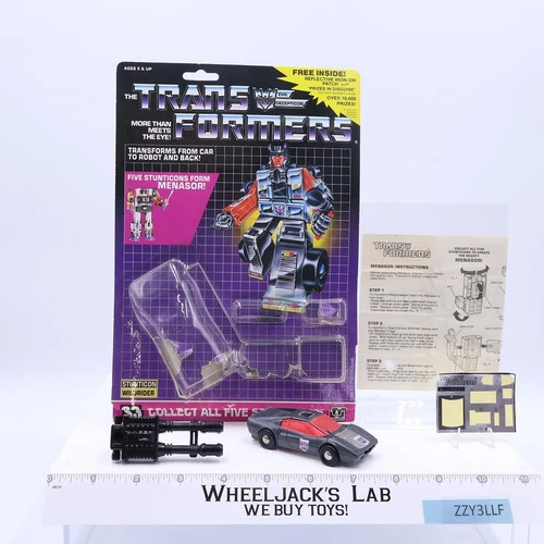 Wildrider 100% Complete W/CARDBACK & BUBBLE 1986 G1 Transformers Vintage