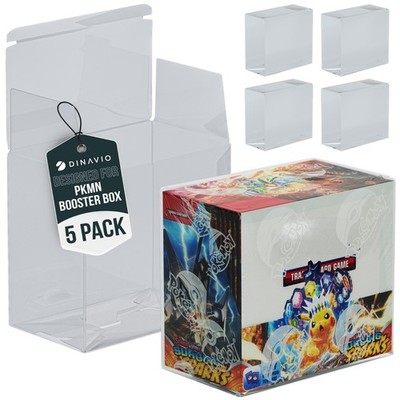 Plastic Pokemon Booster Box Case Protectors (x5) 0.5mm Thick Displays 5  PACK | eBay