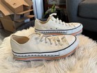 Converse Men’s White Canvas Low Top Lace-Up Sneakers Rubber Sole US 8.5 — photo 3