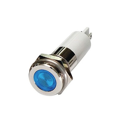 GRAINGER APPROVED 24M140 Flush Panel Light, Blue, 110 V AC 24M140