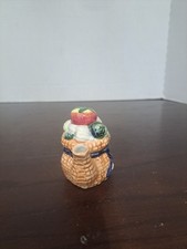 Vintage Vegetable Garden Mini Ceramic Teapot