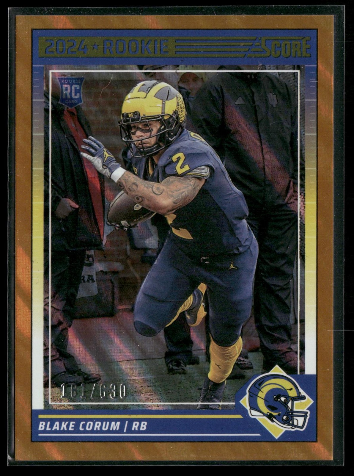 2024 Panini Score Blake Corum #389 Gold