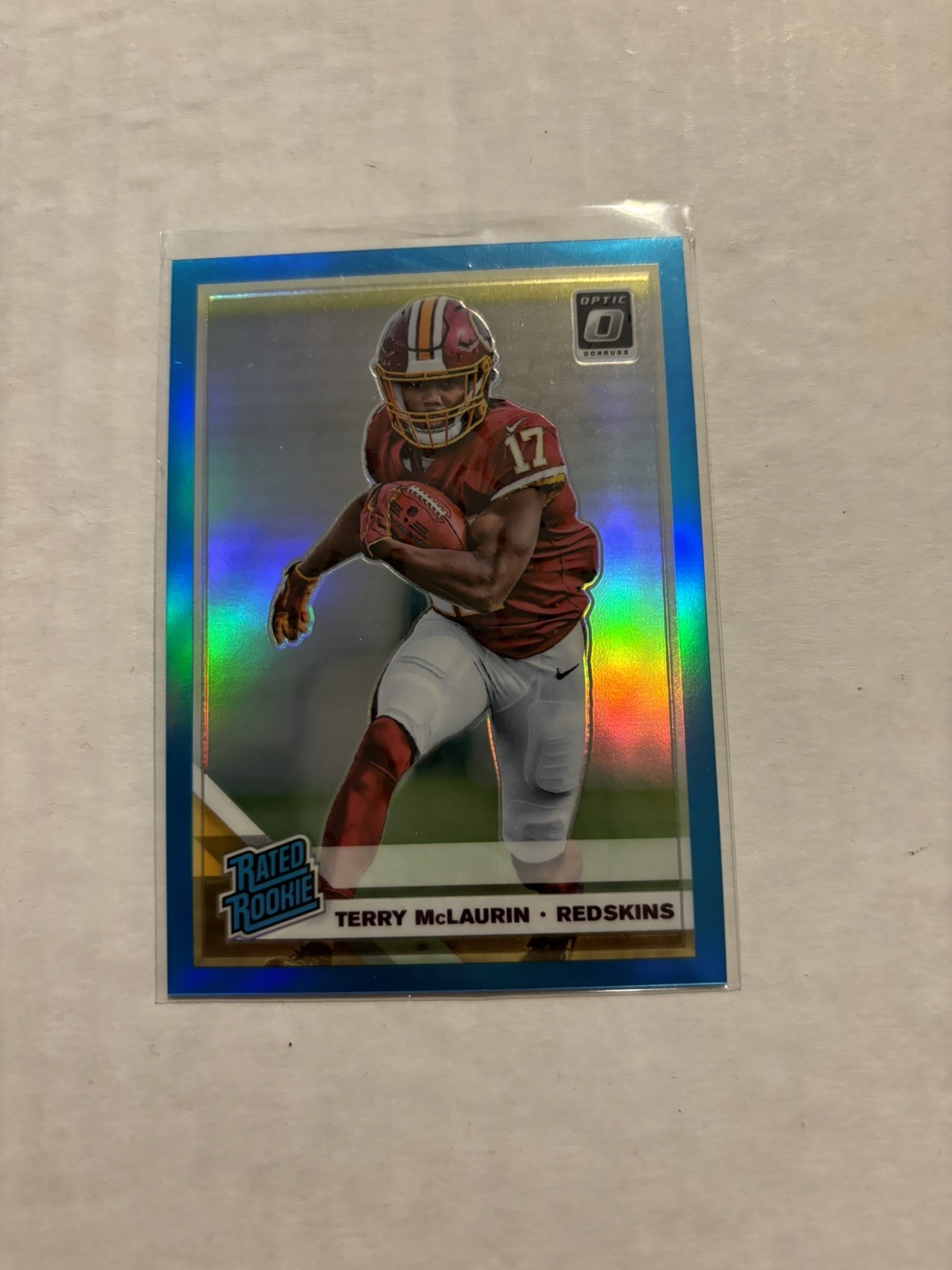 2019 Donruss Optic Terry Mclaurin Rookie Aqua Holo Refractor /299