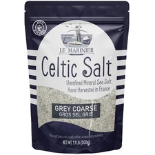 Celtic Salt Organic Grey Coarse, 1.1lb - 18oz. Mineral Rich 100 Natural and U...