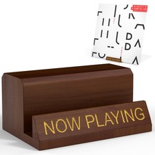 Now Playing Vinyl Record Stand  Wooden Vinyl Record Holder Display  Wood Re...