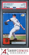 2009 UPPER DECK GOLD #945 RICK PORCELLO RC #/99 POP 2 PSA 10