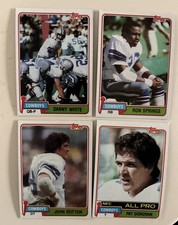 Dallas Cowboys 1981 Topps  Danny White  Ron Springs RC John Dutton Pat Donovan