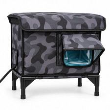 Outdoor Heated Cat House Elevated Weatherproof Shelter for Outdoor Cats 17"