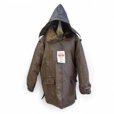 Vtg Mens Heavy Parka Jacket Coat Detachable Hood Waterproof Insulated 2XL NWT