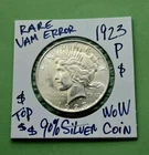 1923 P Peace Dollar VAM 1DD CHOICE GEM Brilliant Ultra Rare BU Grade Silver Coin