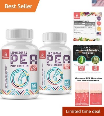 Liposomal Palmitoylethanolamide 1000 mg + Luteolin 100 mg, Micronized Pea 99%...