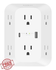 Belkin 6-Outlet Surge Protector Power Strip, USB-C PD Fast Charge, 1680 Joules