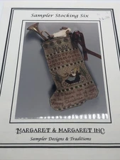 Sampler Stocking Six Cross Stitch Mark Stocking Margaret & Margaret INC No.32