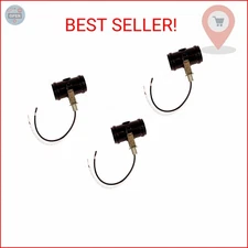 Creative Hobbies 3 Pack - Double Bulb Socket, 2-Light Twin Cluster Socket, Incan