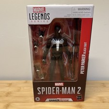 Hasbro Marvel Legends Spider-Man 2 Black Suit Peter Parker Figure  Defect