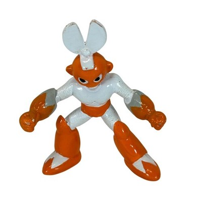 Vintage Mega Man Cut Man Mini Figure Orange White Capcom 1990s Robot Master 2''