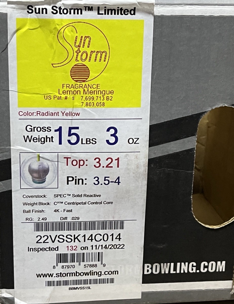 Storm Sun Storm Limited 15 lb Bowling ball New in Original Box | eBay