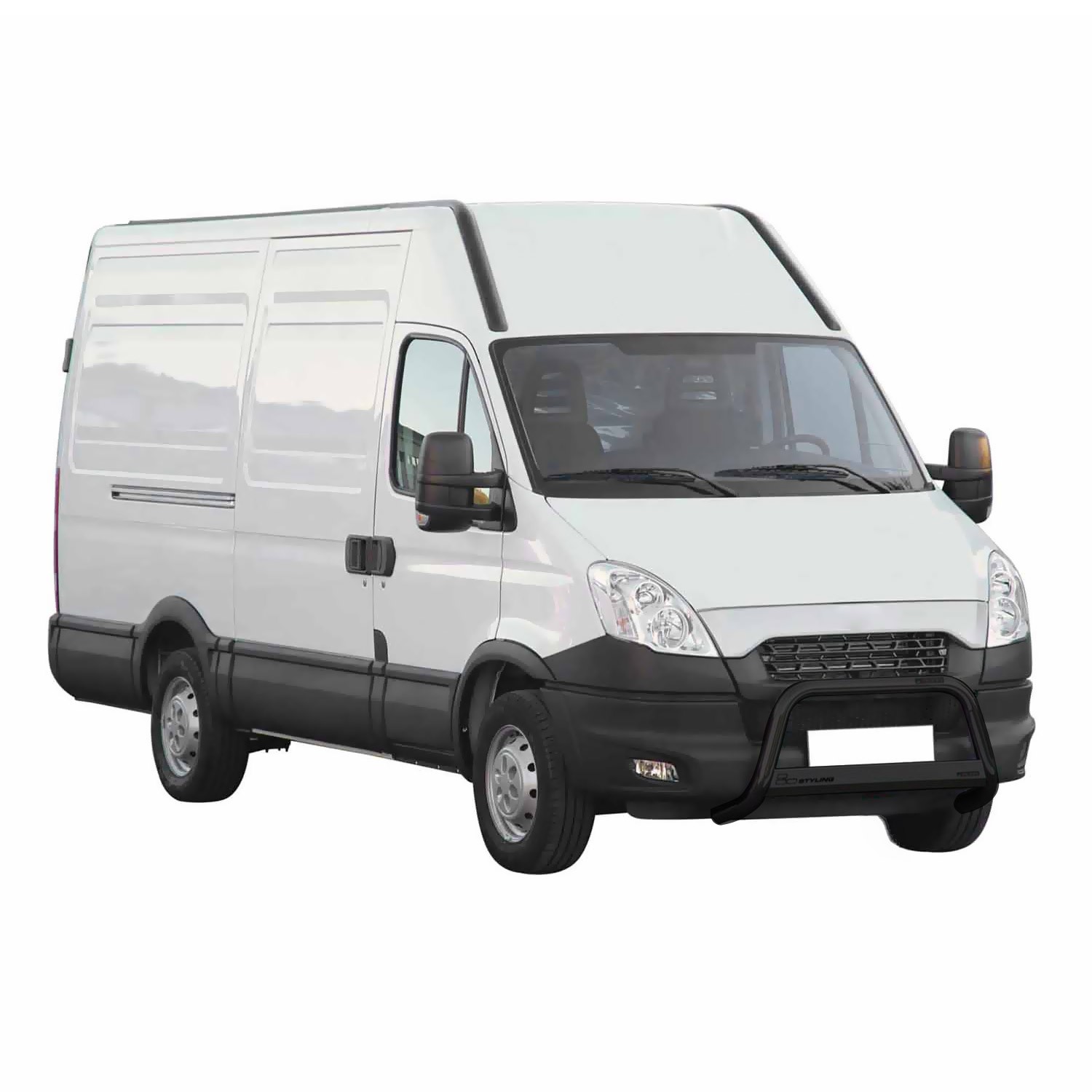 Pare-buffle pour Iveco Daily 2012 anti-choc en acier noir robuste 63mm